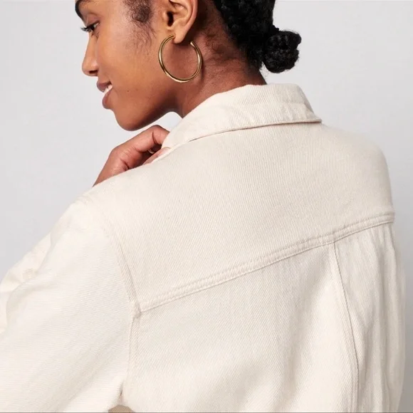 Faherty Overland Twill Jumpsuit Natural Off White Cream Size XS - Picture 5 of 11